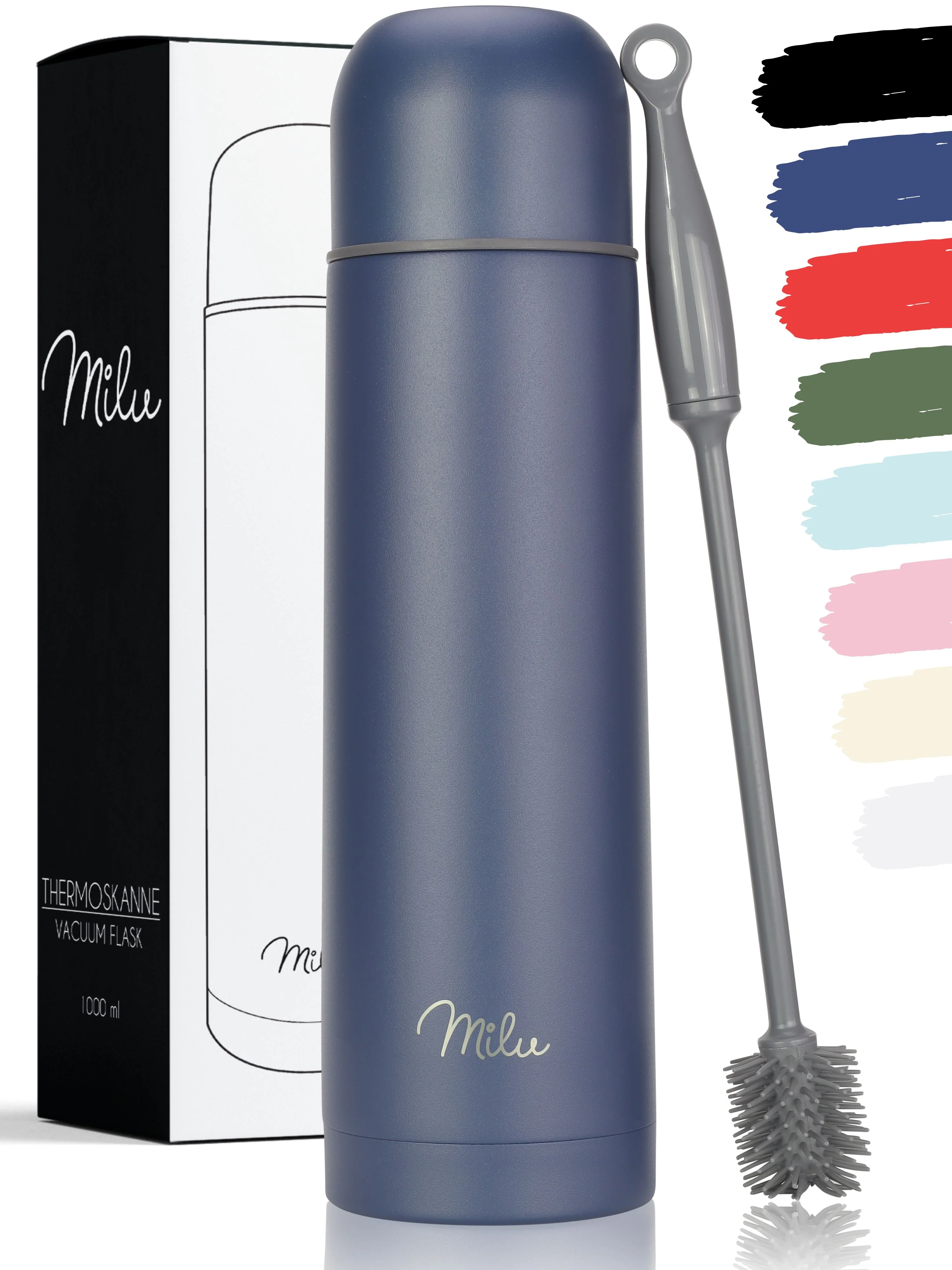 Milu Thermosflasche Thermoskanne Isolierflasche 1L, 750ml, 500ml - Image 11