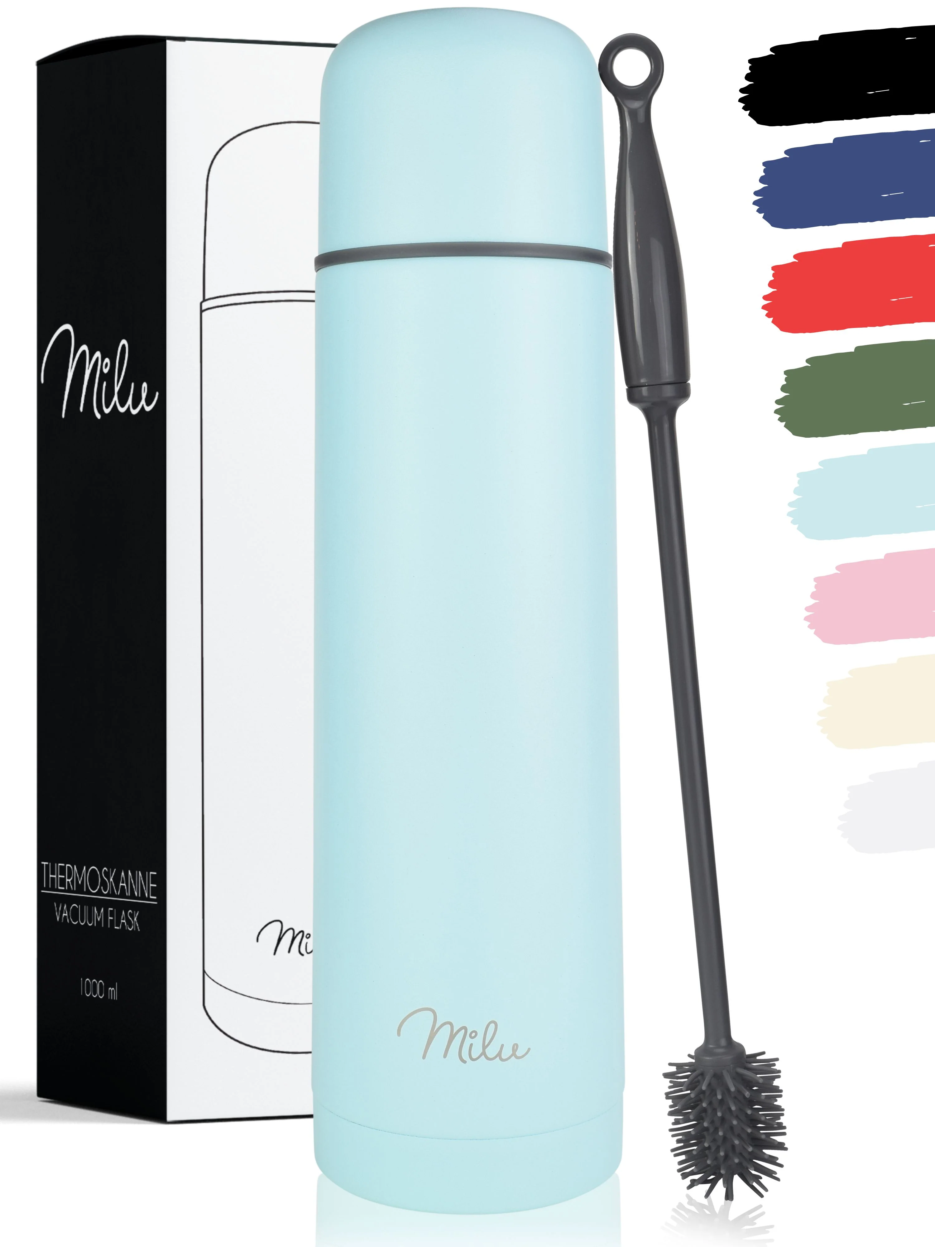 Milu Thermosflasche Thermoskanne Isolierflasche 1L, 750ml, 500ml - Image 8
