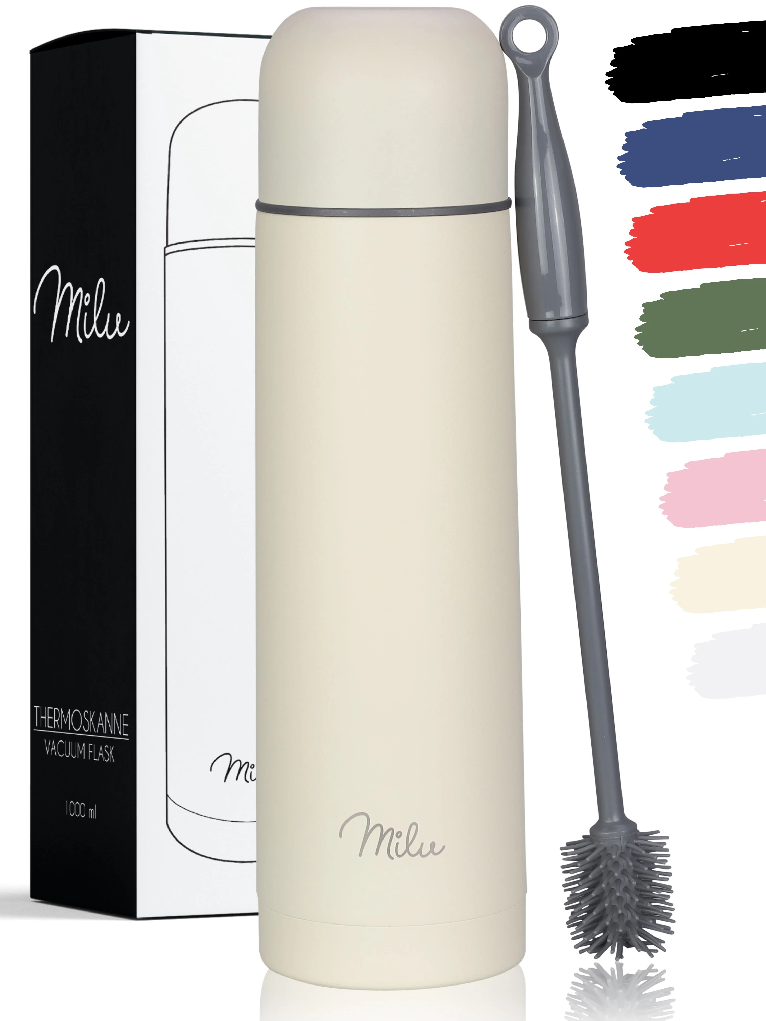 Milu Thermosflasche Thermoskanne Isolierflasche 1L, 750ml, 500ml - Image 9